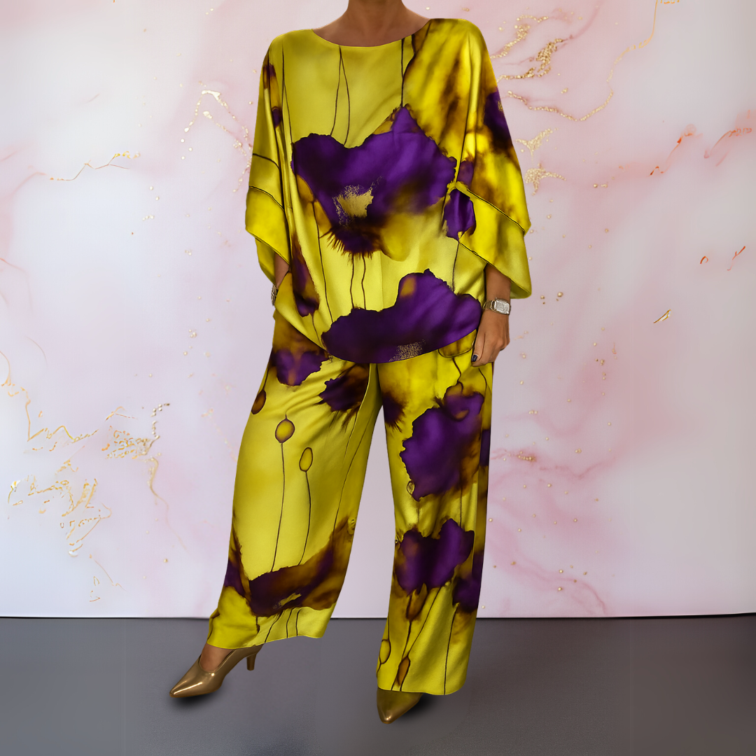 Maelora™ | Satin Zweiteiliges Set für Damen