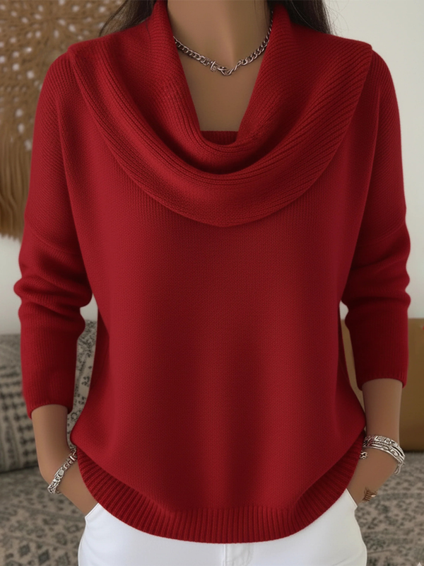 Heloise | Pullover mit Schalkragen aus Merinowolle