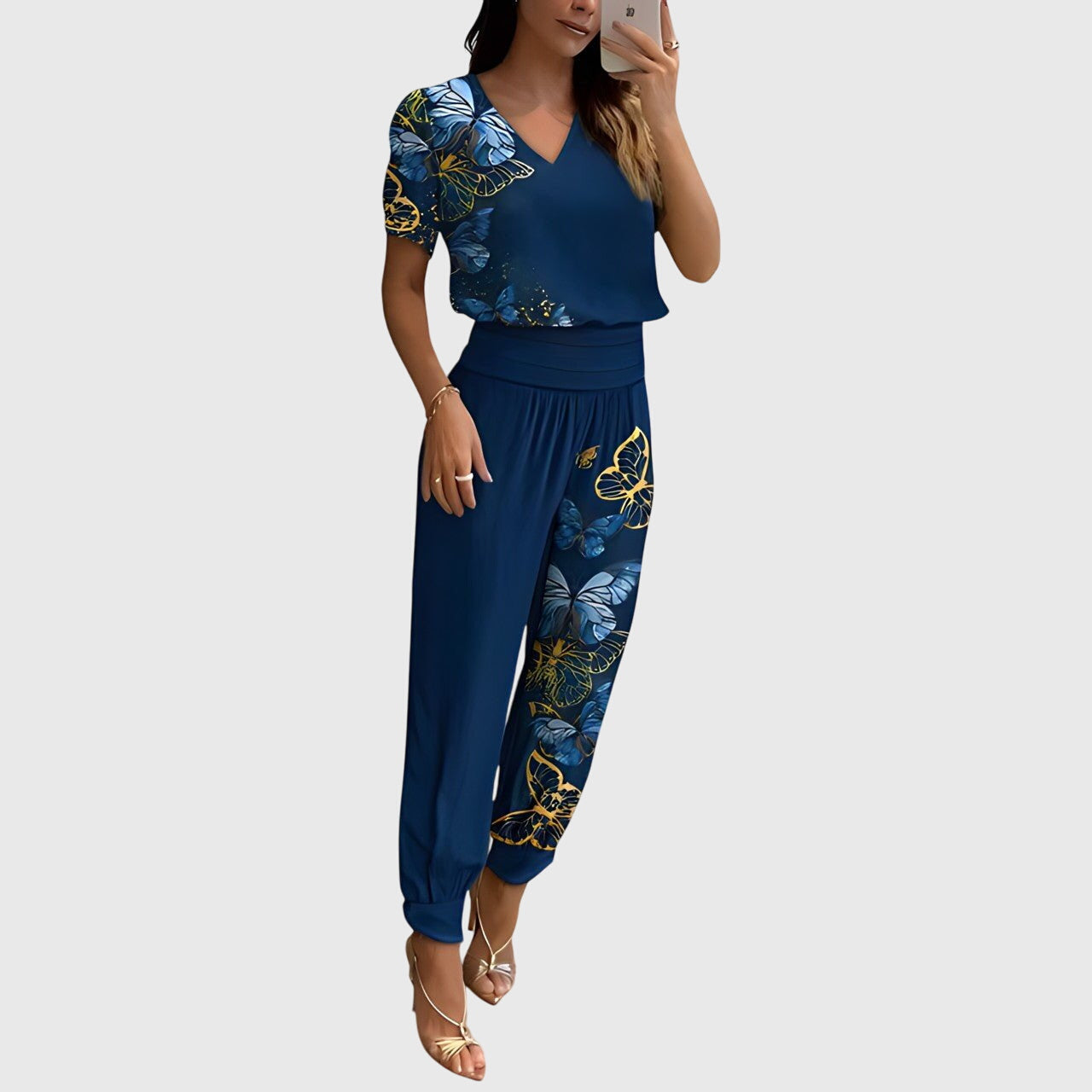 Jennifer™ | Stilvolles Blusen- und Hosenset