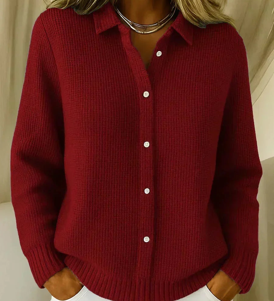 Katharina | Strukturierter Strickcardigan mit Knöpfen