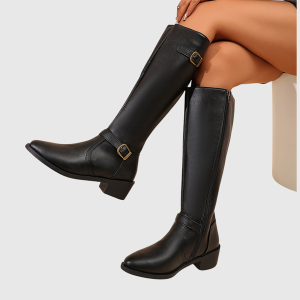 Damen Lederstiefel — ANASTELLE