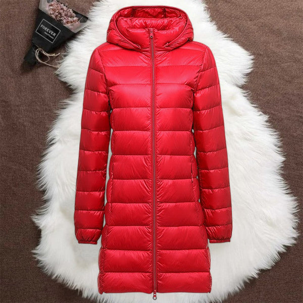 Damen Wattierte Jacken — HELSA LANGER ÜBERGANGSWATTIERTER JACKET