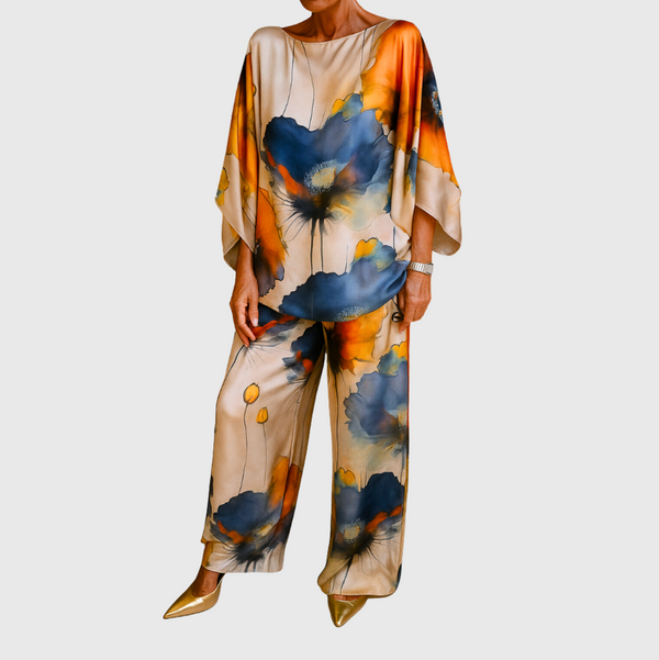 Maelora™ | Satin Zweiteiliges Set für Damen
