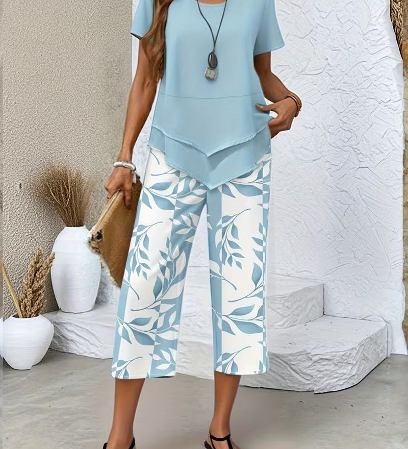 Avy™ | Lässiges Blätterdruck Zweiteiliges Set