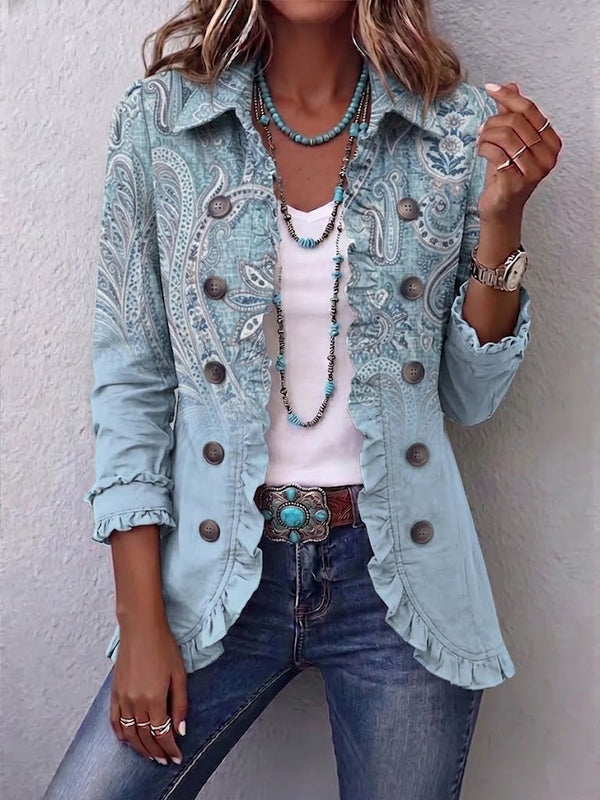 Helene | Amerikanische Jacke mit Paisleymuster