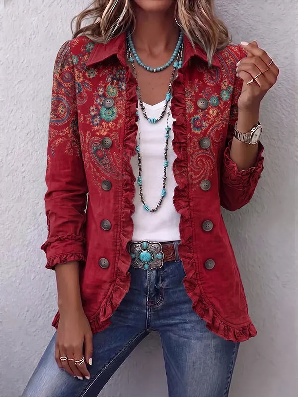 Leni | Amerikanische Jacke mit Paisley-Muster