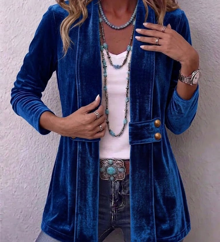 Margarete | Amerikanische Jacke mit Revers und Knopfdetails