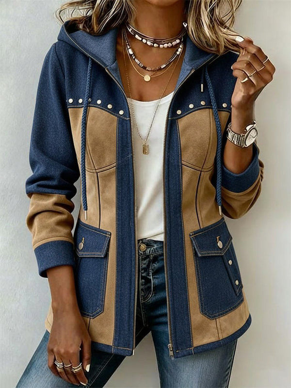 Frieda | Amerikanische Jacke mit Kapuze